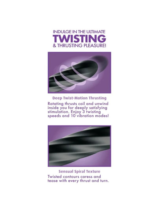 ANAL FANTASY ELITE TWIST ECSTASY ESTIMULADOR ANAL GIRATORIO RECARGABLE