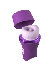 FANTASY FOR HER LUSH KISS PLUSH PURPLE ESTIMULADOR CLITORAL DE SUCCION Y LAMIDO