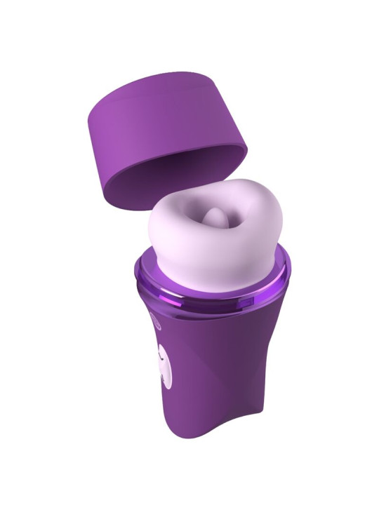 FANTASY FOR HER LUSH KISS PLUSH PURPLE ESTIMULADOR CLITORAL DE SUCCION Y LAMIDO