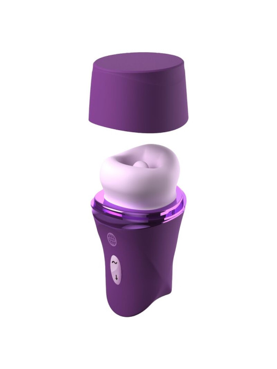 FANTASY FOR HER LUSH KISS PLUSH PURPLE ESTIMULADOR CLITORAL DE SUCCION Y LAMIDO