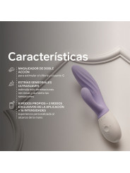 LELO INA TWIST VIBRADOR RABBIT PUNTO G Y CLITORIS LAVANDA