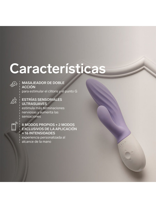 LELO INA TWIST VIBRADOR RABBIT PUNTO G Y CLITORIS LAVANDA
