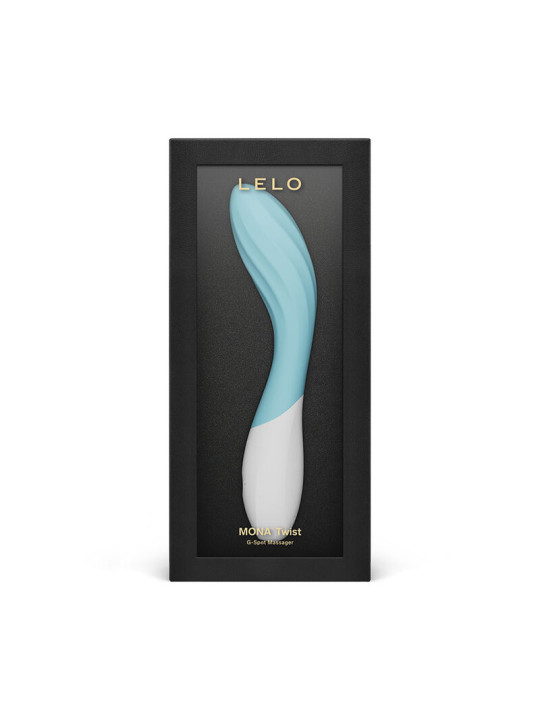 LELO MONA TWIST VIBRADOR PARA PUNTO G RECARGABLE APP CONTROL LAVANDA TURQUESA