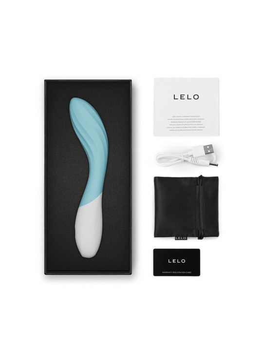 LELO MONA TWIST VIBRADOR PARA PUNTO G RECARGABLE APP CONTROL LAVANDA TURQUESA
