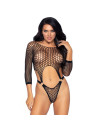 LEG AVENUE BODY TANGA DE MANGA LARGA TALLA UNICA NEGRO