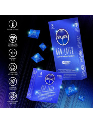 SKINS PRESERVATIVOS SIN LATEX PACK 8