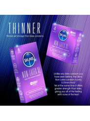 SKINS PRESERVATIVOS SIN LATEX XL PACK 8