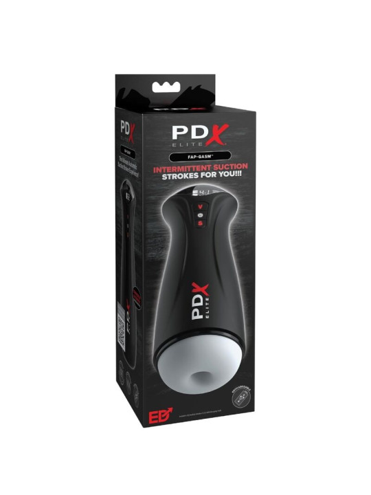 PDX ELITE MASTURBADOR MASCULINO FAP GASM CLEAR CON SUCCION INTERMITENTE
