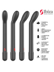 IBIZA VIBRADOR DE PUNTO G CON VIBRACION NEGRO
