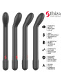 IBIZA VIBRADOR DE PUNTO G CON VIBRACION NEGRO