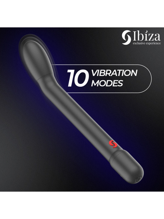 IBIZA VIBRADOR DE PUNTO G CON VIBRACION NEGRO