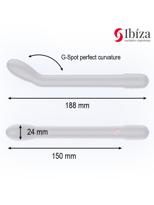 IBIZA VIBRADOR DE PUNTO G CON VIBRACION NEGRO