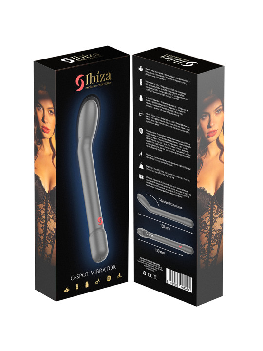 IBIZA VIBRADOR DE PUNTO G CON VIBRACION NEGRO