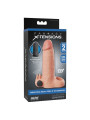 FANTASY X TENSIONS FUNDA EXTENSORA VIBRATORIA REAL FEEL 5 CM COLOR BEIGE