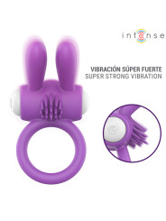 INTENSE HOPPS ANILLO PARA PENE VIBRADOR CON ESTIMULACION CLITORIANA MORADO